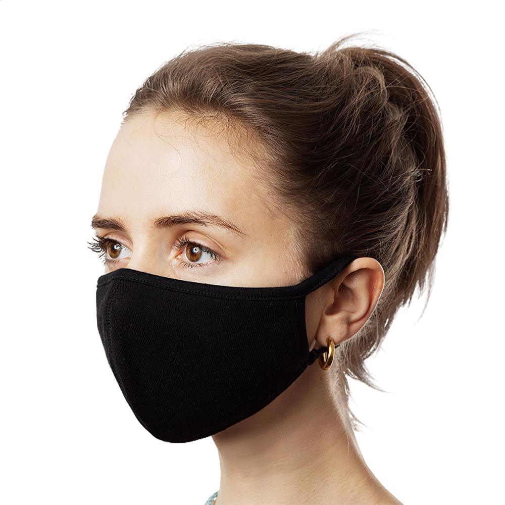 Download Classic Black Face Mask - Black Washable, Durable Cloth ...