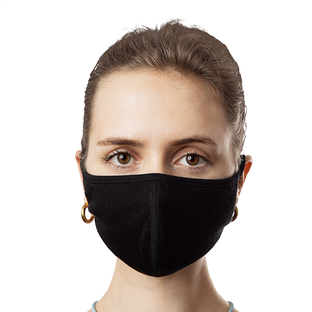 Download Classic Black Face Mask - Black Washable, Durable Cloth ...