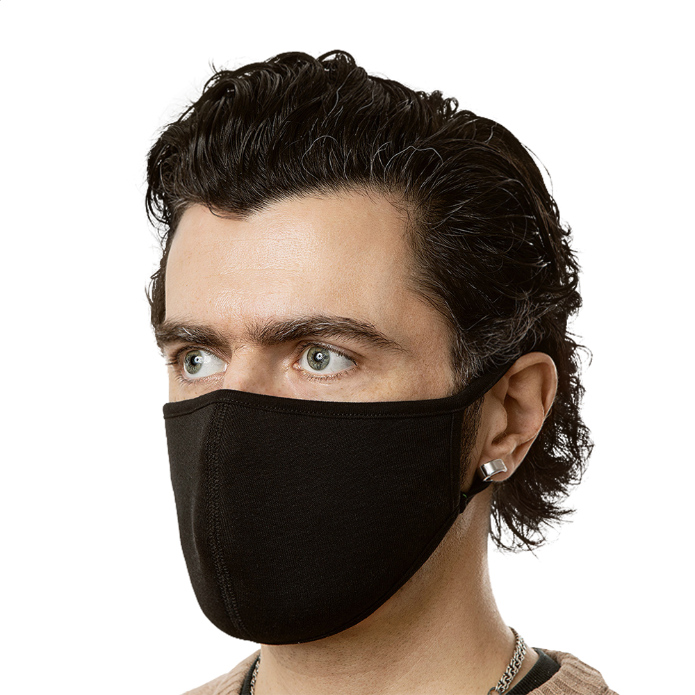 Download Classic Black Face Mask - Black Washable, Durable Cloth Face Protection
